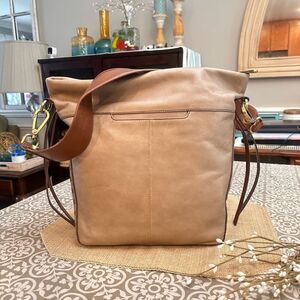 HOBO Tan Leather Hobo Bag